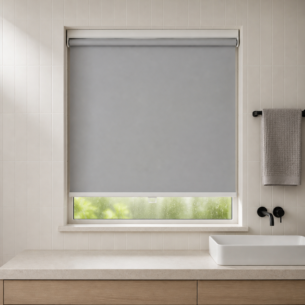 No-Drill Waterproof Roller Shades