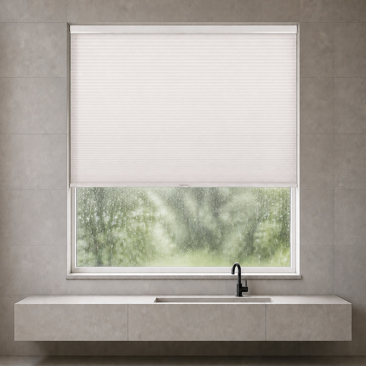 No-Drill Waterproof Cellular Shades