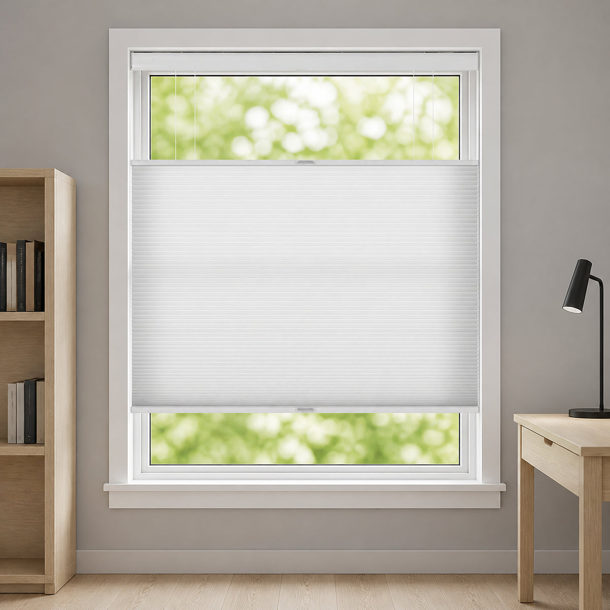 No-Drill Top Down Bottom Up Cellular Shades
